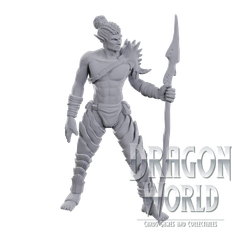 Sea Elf Leader - Unpainted - D&D Nolzur's